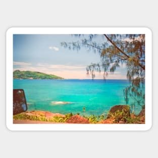 Seychelles II. memories from paradise. Indian Ocean. Sticker